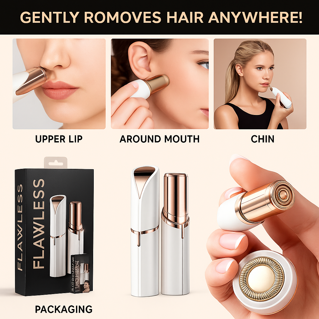 Flawless Brow Trimmer – Portable, Waterproof & Pain-Free Grooming
