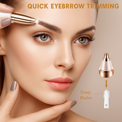 Flawless Brow Trimmer – Portable, Waterproof & Pain-Free Grooming