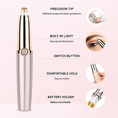 Flawless Brow Trimmer – Portable, Waterproof & Pain-Free Grooming